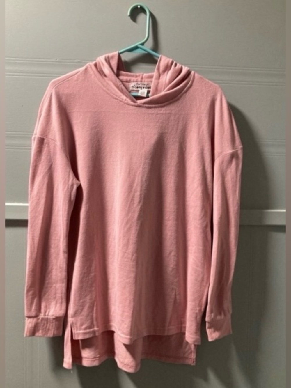 One Step Ahead Women's Pink Hooded Sweater Size Small Oversized